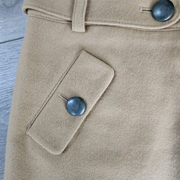 Club Monaco Women's tan beige wool short skirt size 4 - Picture 4 of 6